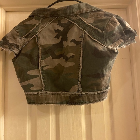 Vintage camouflage tier skirt set size xl in good condition . - Picture 6 of 9